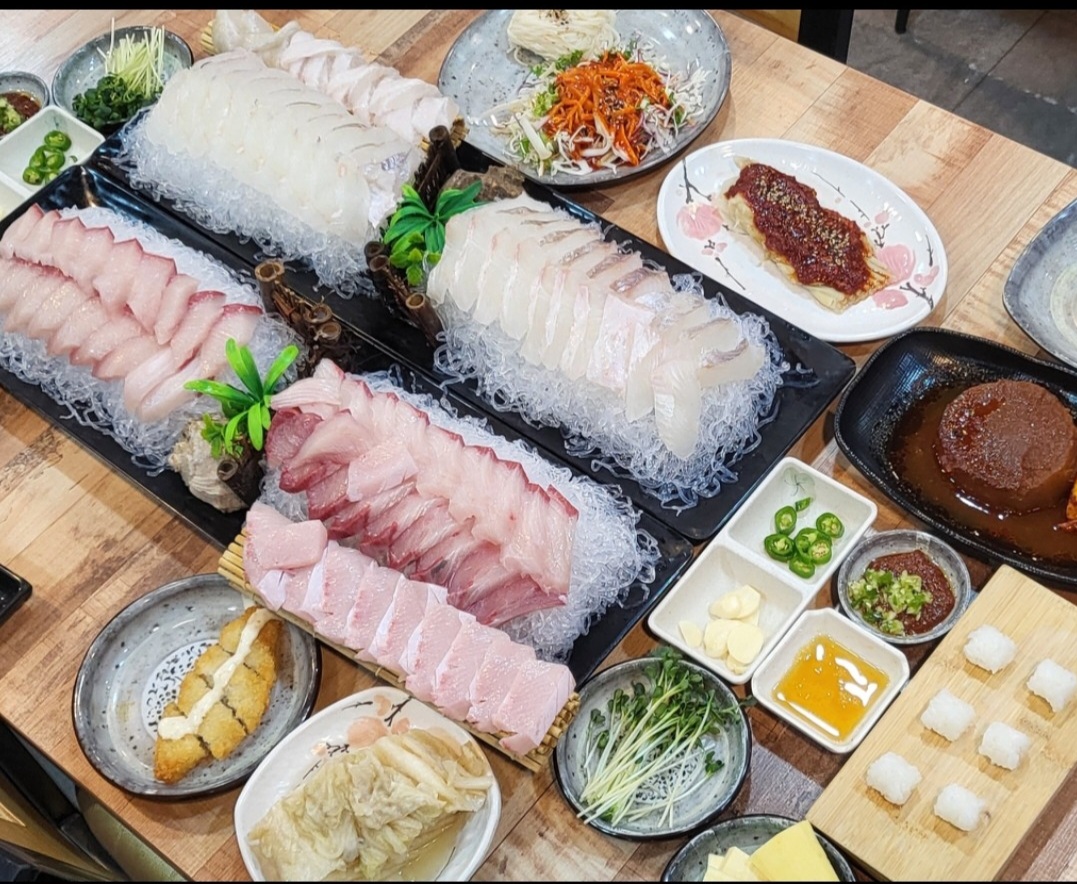 생선회 모둠 대표